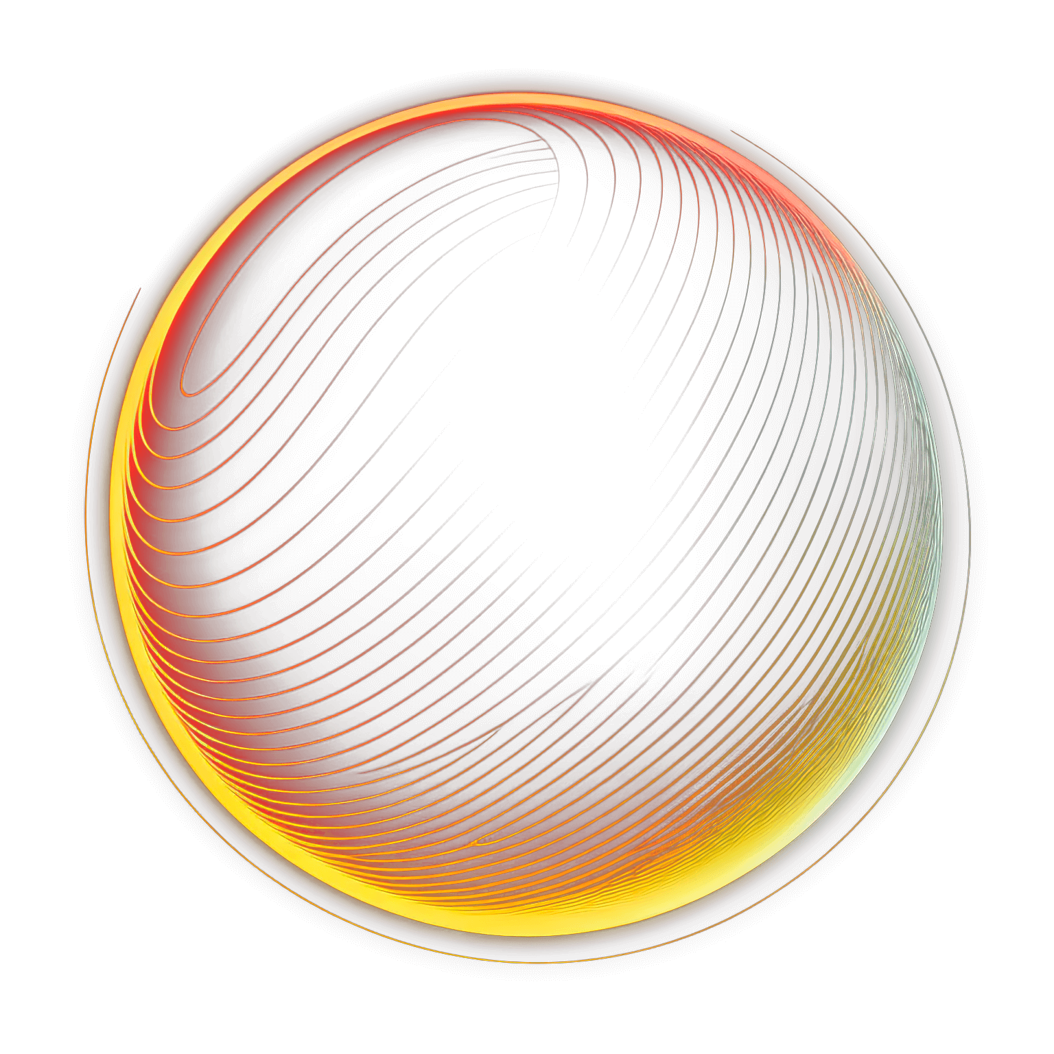 Rotating metallic shape